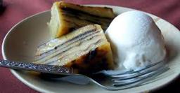 Bebinca with Ice Cream